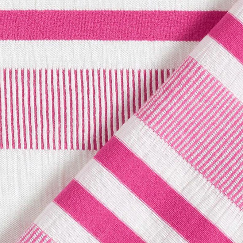 Jersey de viscose Colisão – branco/pink,  image number 5