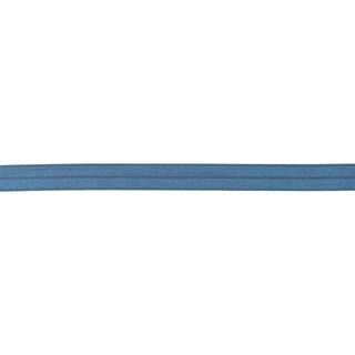 Fita de nastro elástica  brilhante [15 mm] – azul ganga, 