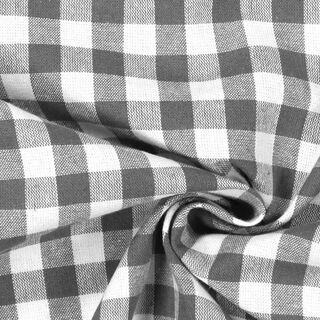 Tecido de algodão Vichy - 1 cm – cinzento, 