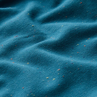 Sweater aconchegante Salpicos coloridos – azul petróleo, 