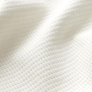 Jersey mini favos de algodão lisa – branco, 