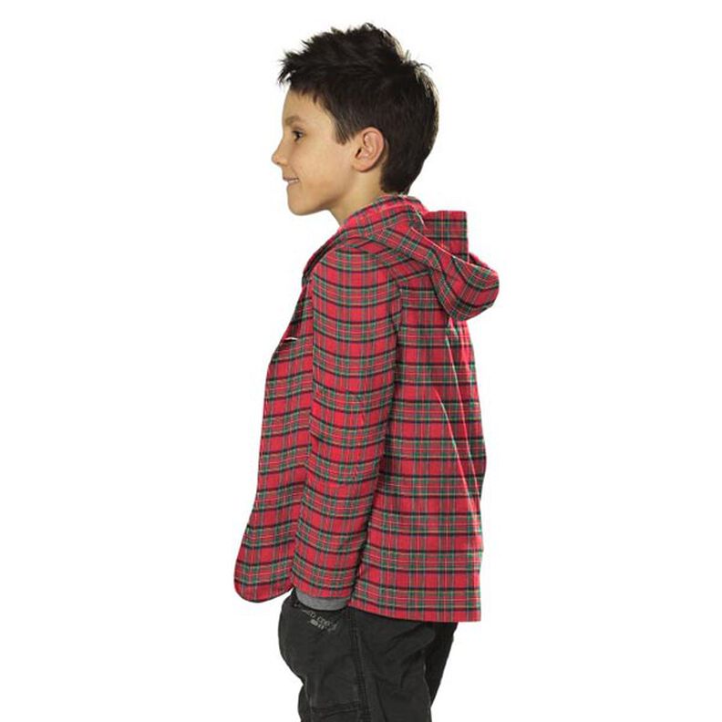 Flanela de algodão Xadrez escocês Glenside – vermelho,  image number 3
