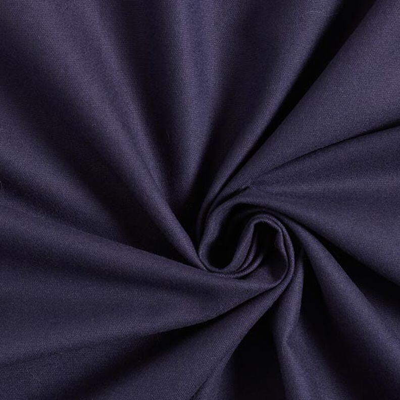 Flanela de algodão Liso – azul-noite,  image number 1