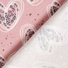 Jersey de algodão Corações Leo – rosa-velho claro,  thumbnail number 4