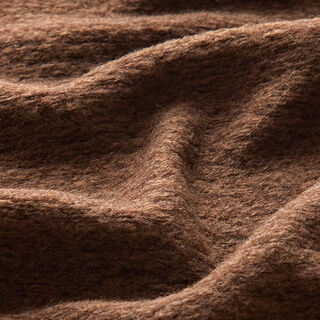 Malha para sobretudos Mistura de lã Melange – cor de chocolate, 