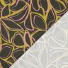 Viscose stretch Flores grandes – pinheiro escuro/amarelo-azeitona,  thumbnail number 4