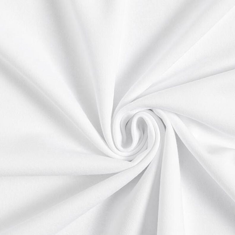Sweat de algodão leve liso – branco,  image number 1