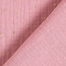 Algodão Musselina Sarapintas douradas espalhadas – rosa/dourado,  thumbnail number 4