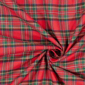 Flanela de algodão Xadrez escocês Glenside – vermelho, 
