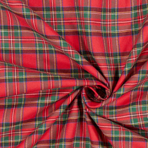 Flanela de algodão Xadrez escocês Glenside – vermelho,  image number 2