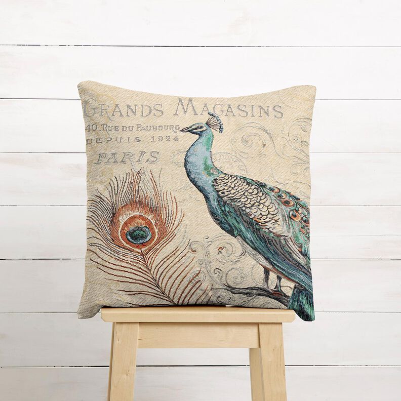 Painel decorativo Gobelina Pav&atilde;o &ndash; bege claro/azul,  image number 6