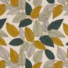 Tecido para decoração Meio linho Panamá Folhas grandes – verde/natural,  thumbnail number 1