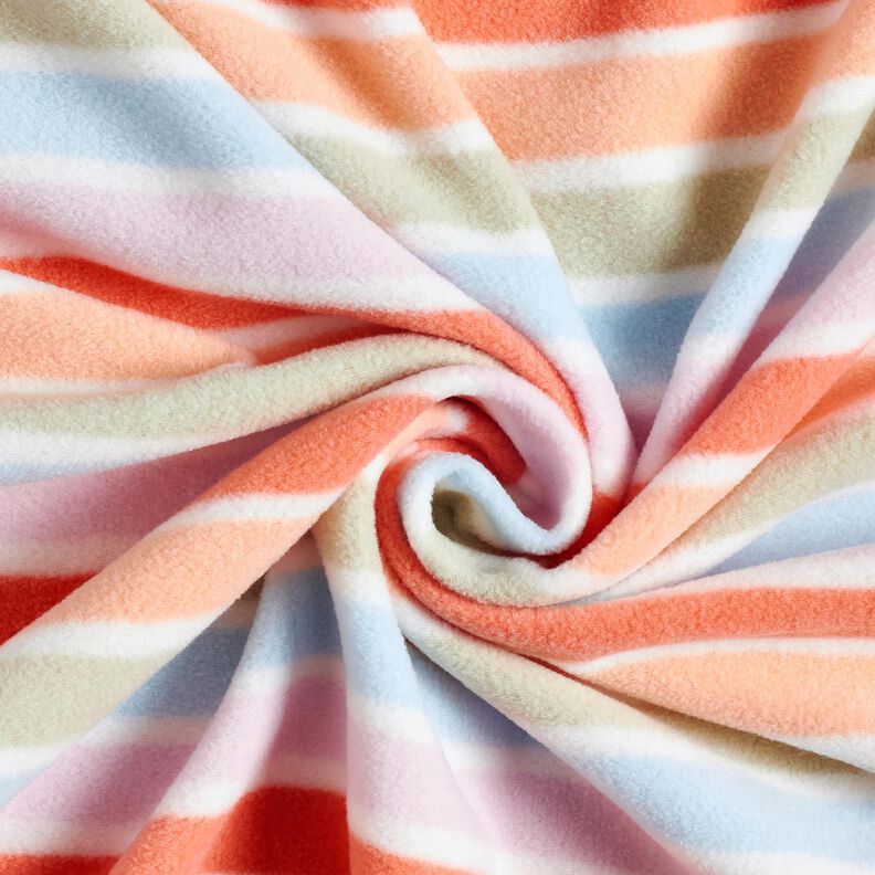 Fleece antiborboto Riscas coloridas – branco,  image number 3