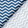 Tecido de algodão Cretone Ziguezague – azul-marinho/branco,  thumbnail number 5
