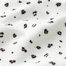 Tecido aveludado Nicki Pequeno padrão Leo – branco,  thumbnail number 2