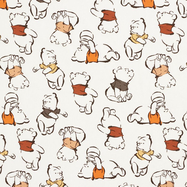 Jersey de algodão Winnie the Pooh | Disney – branco sujo,  image number 1