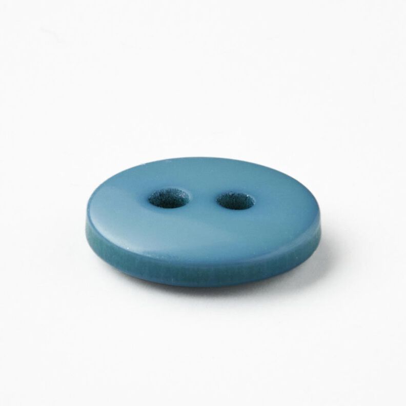 Botão redondo de 2 furos [Ø 11 mm] – azul brilhante,  image number 2