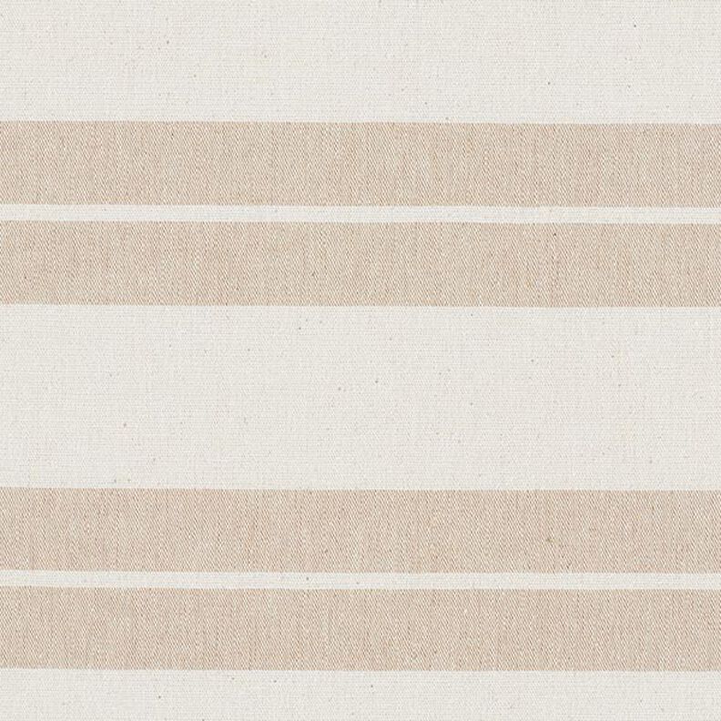 Tecido para decoração Lona Mistura de riscas reciclado – beige,  image number 1