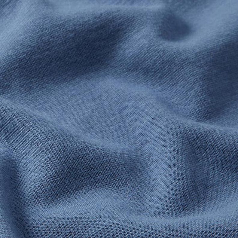 Tecido polar alpino Sweater aconchegante Liso – azul ganga,  image number 3