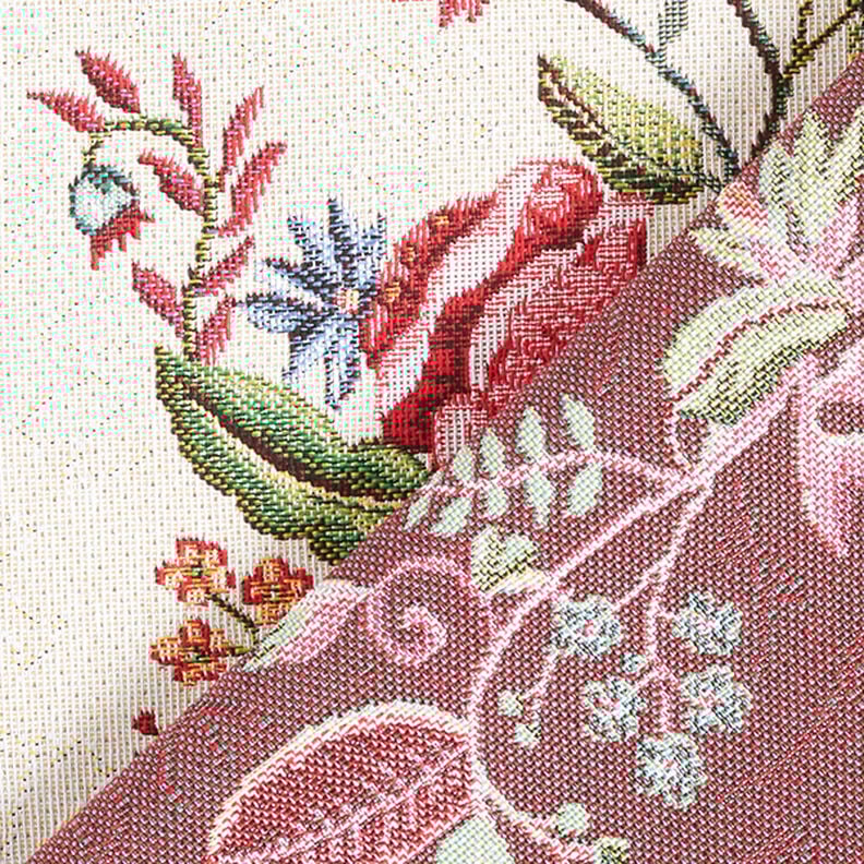 Peça de decoração Gobelina Motivo floral romântico – bege claro,  image number 4