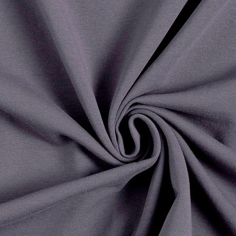 Sweat de algodão leve liso – preto azulado,  image number 1