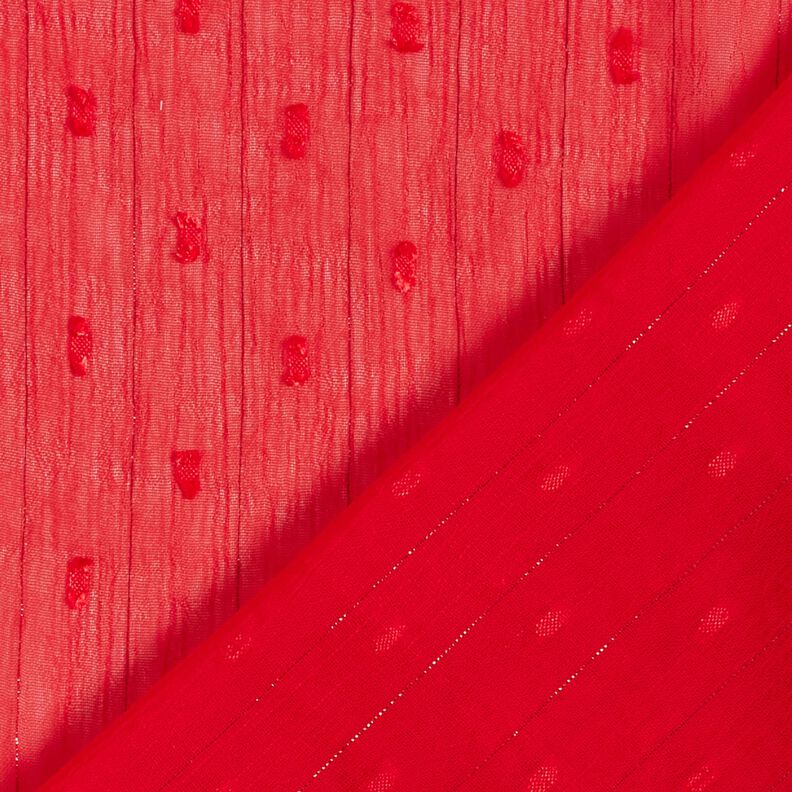 Chiffon Dobby Metálico Riscas de Giz – vermelho/prata metálica,  image number 4