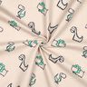 Flanela de algodão Dinossauros atrevidos | Poppy Fabrics – natural/verde esmeralda,  thumbnail number 3