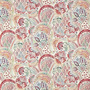 Tecido para decoração Gobelina Paisley colorido – branco sujo, 