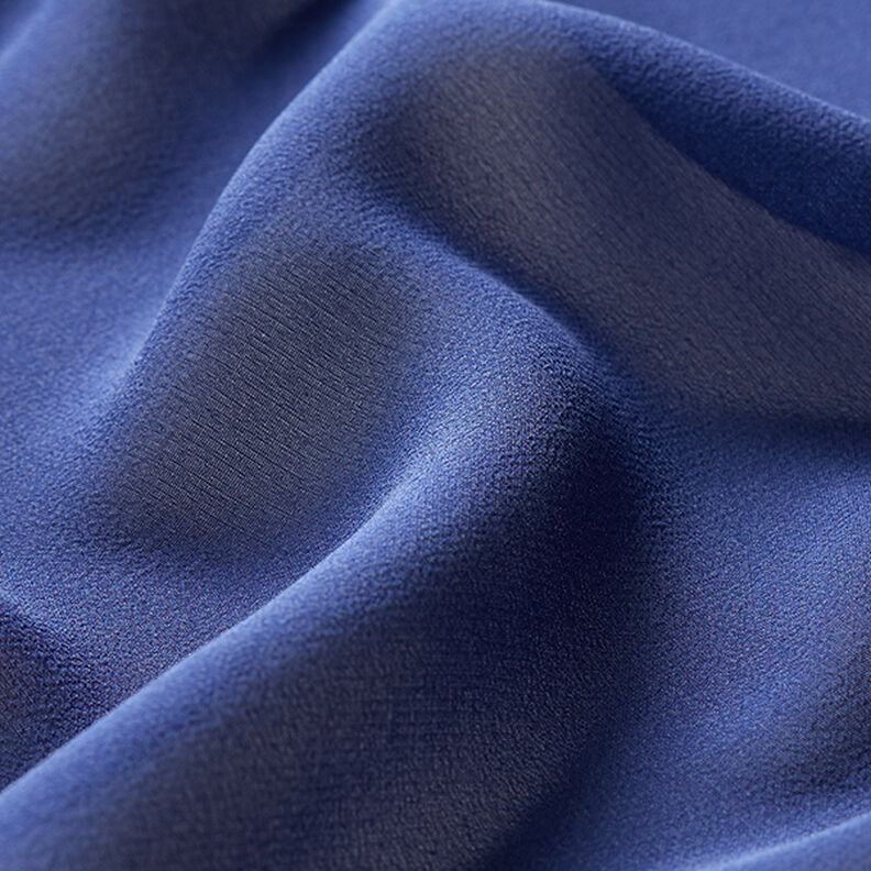 Chiffon de seda – azul-marinho,  image number 3