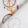 Tecido de algodão Cretone Bicicleta holandesa – laranja-claro/cinzento-névoa,  thumbnail number 4
