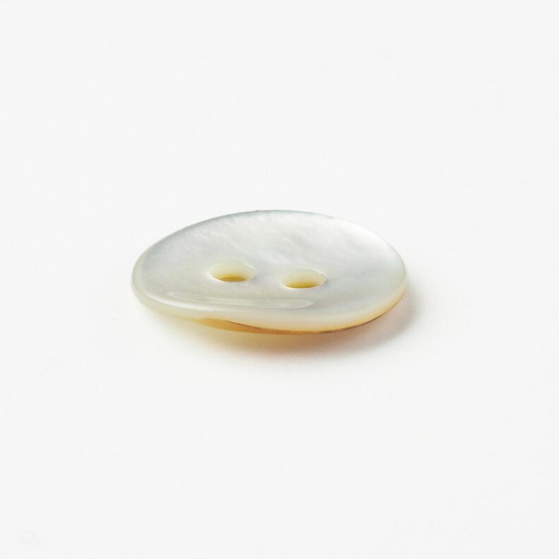 Botão de madrepérola Agoya [Ø 11 mm] – marfim,  image number 2