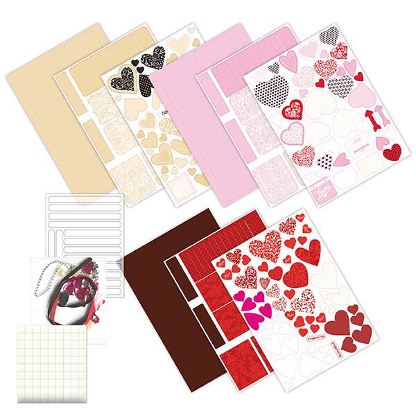 Conjunto de cartões Pop Up Dia dos Namorados [ 3Unidade ] – vermelho/pink,  image number 2