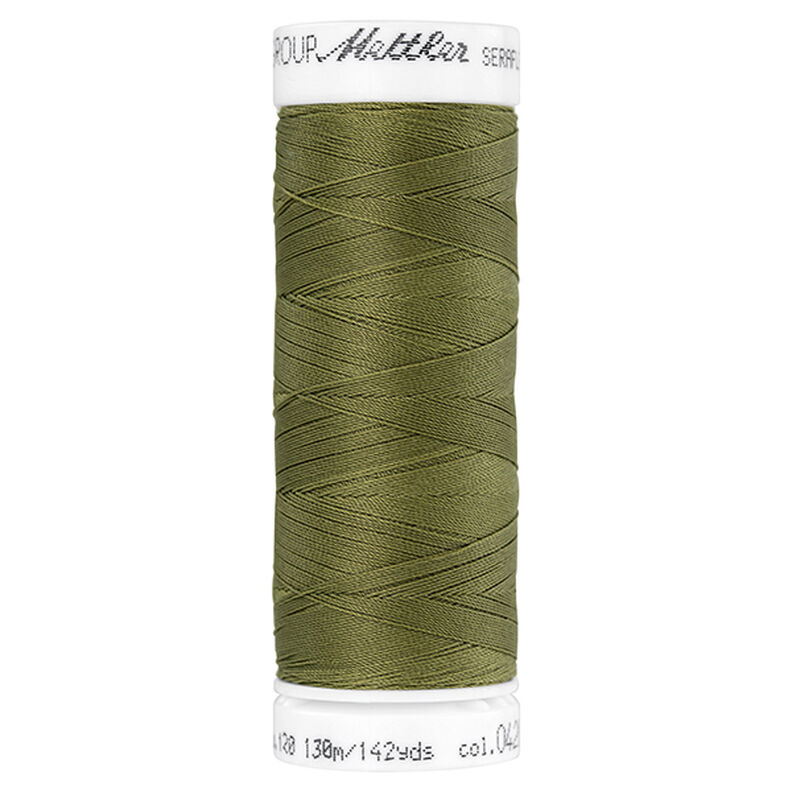 Linha de coser Seraflex para costuras elásticas (0420) | 130 m | Mettler – oliva,  image number 1
