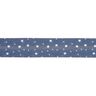 Fita de viés estrelas Algodão orgânico [20 mm] – azul-marinho,  thumbnail number 1