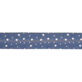 Fita de viés estrelas Algodão orgânico [20 mm] – azul-marinho, 