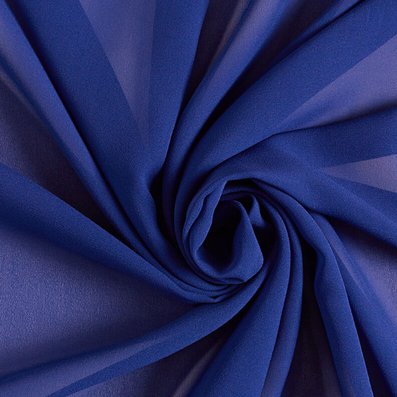 Chiffon de seda – azul-marinho,  image number 1