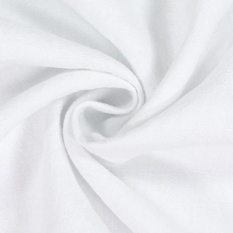 Tecido de mistura de rami lavado a pedra, qualidade pesada – branco,  image number 2