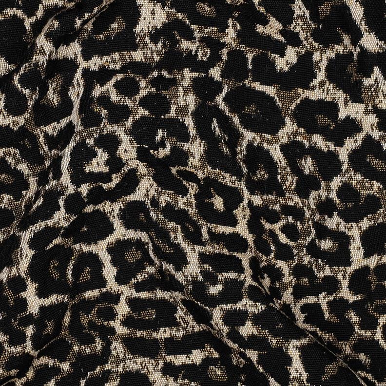 Jacquard Padrão Leo – natural/preto,  image number 2