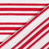 Jersey de viscose Riscas brilhantes irregulares – branco sujo/vermelho,  thumbnail number 4