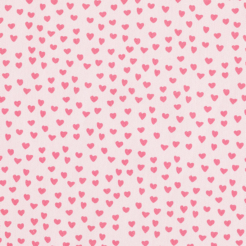 Tecido para decoração Sarja de algodão Mini corações – rosa-claro,  image number 1