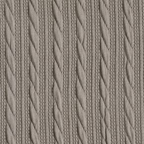 Malha Cloqué Padrão entrançado – cinzento-seda, 