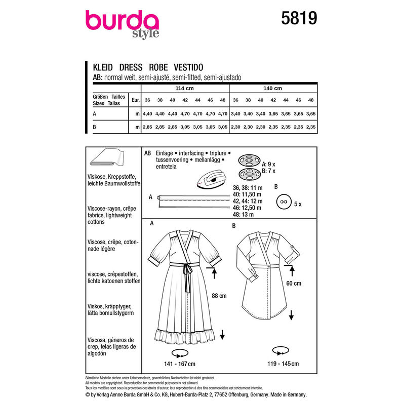 Vestir | Burda 5819| 36-48,  image number 9