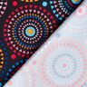 Tecido para fatos de banho Mandala – preto azulado/vermelho-fogo,  thumbnail number 4