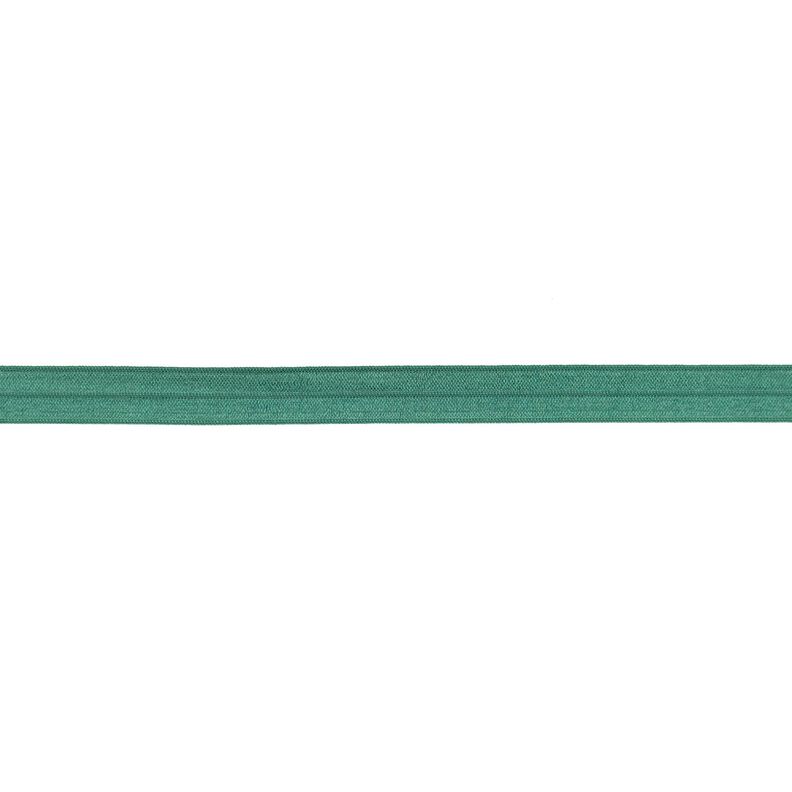 Fita de nastro elástica  brilhante [15 mm] – verde zimbro,  image number 1