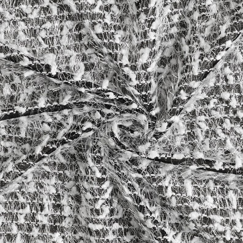 Fio de efeito de tecido de malha – preto/branco,  image number 5
