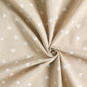 Tecido para decoração Meio linho Panamá Pequenos corações – branco/natural,  thumbnail number 3