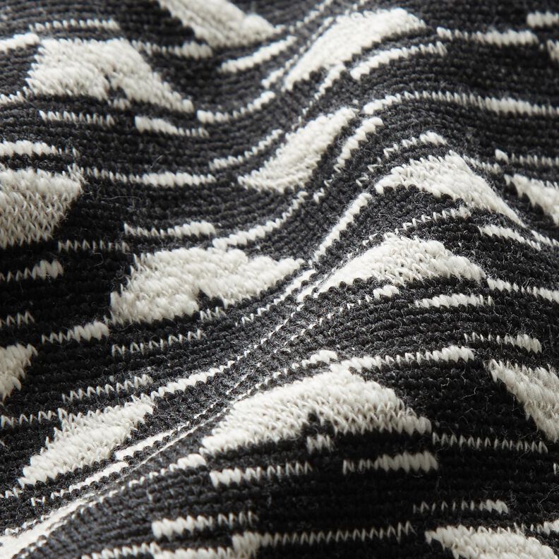 Malha jacquard com padrão geométrico – preto/branco,  image number 3