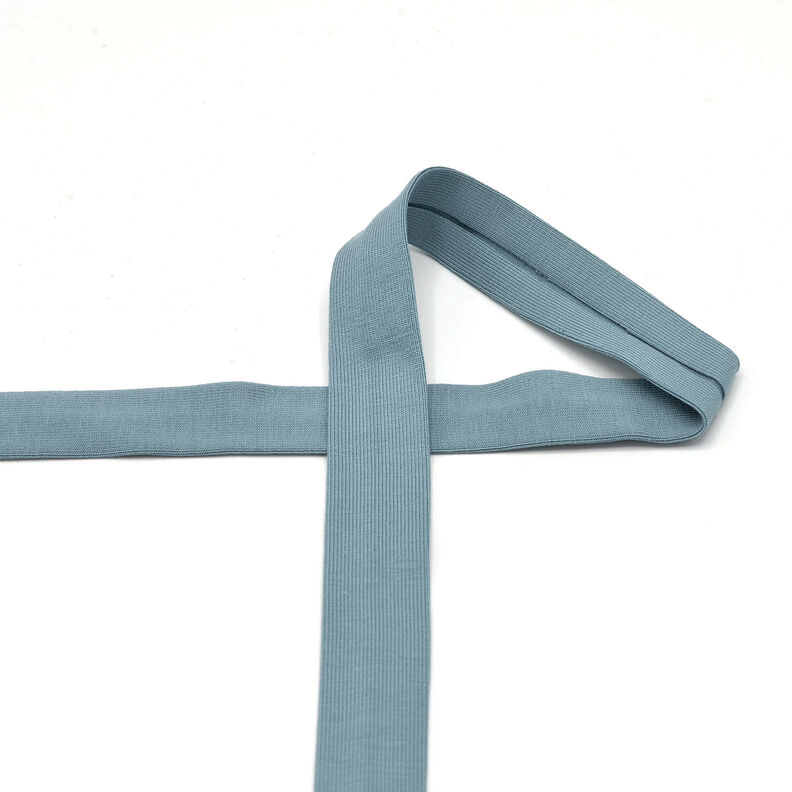 Fita de viés Jersey de algodão [20 mm] – azul-pomba,  image number 2