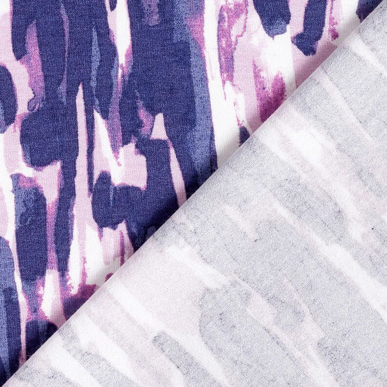 Jersey de viscose Pinceladas – branco/azul violeta,  image number 4