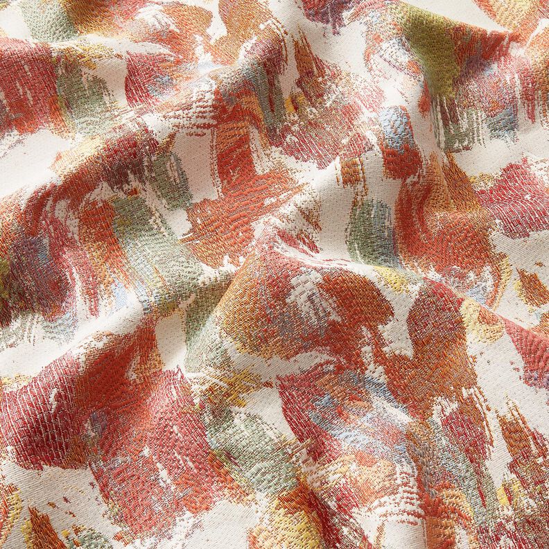 Tecido para decoração Gobelina arte abstrata – bege claro/uvas brancas,  image number 2